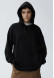 Natural color three-thread hoodie